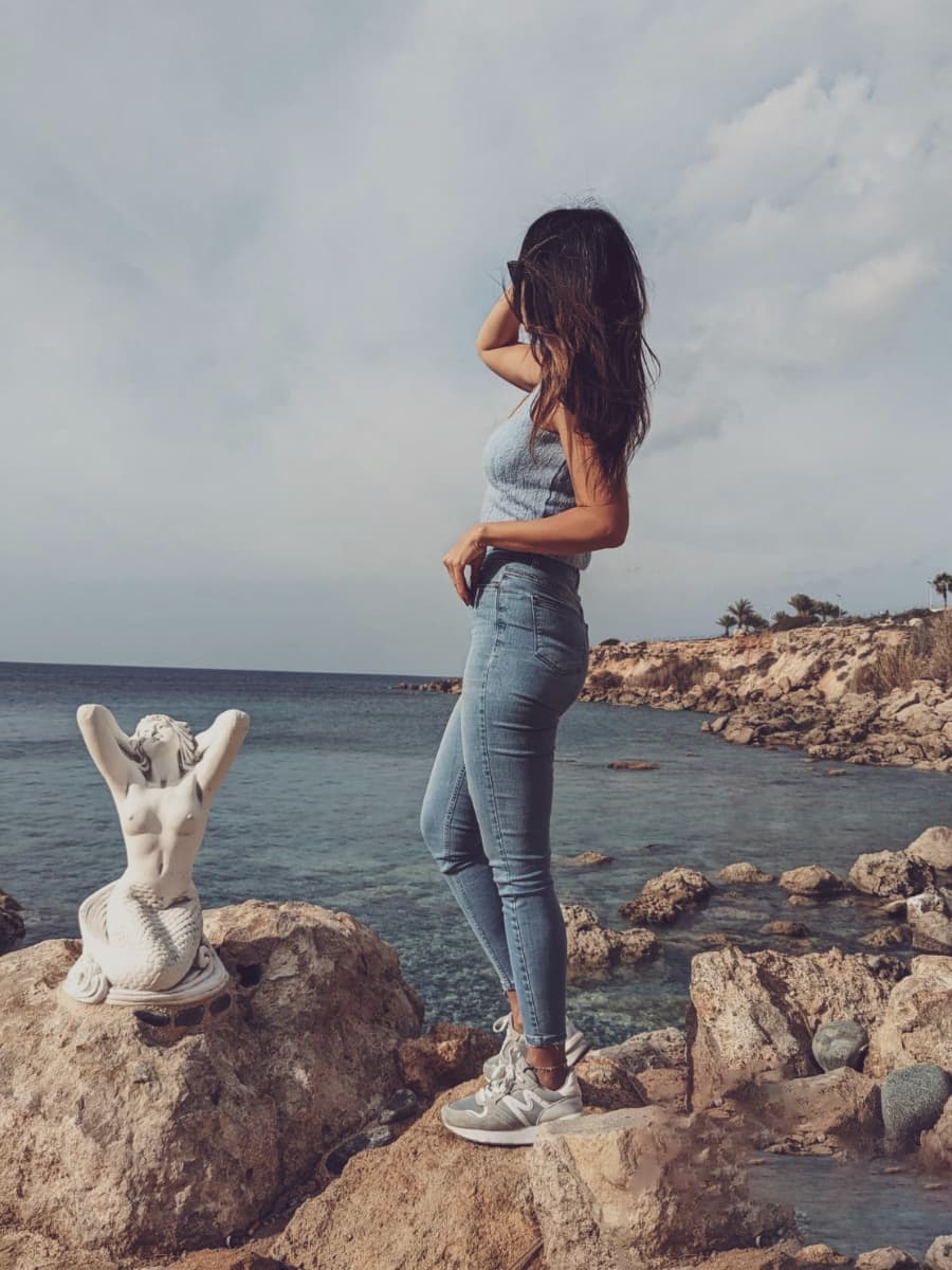 Agaata, photographer behind Agaata Foto, on the Cyprus coast