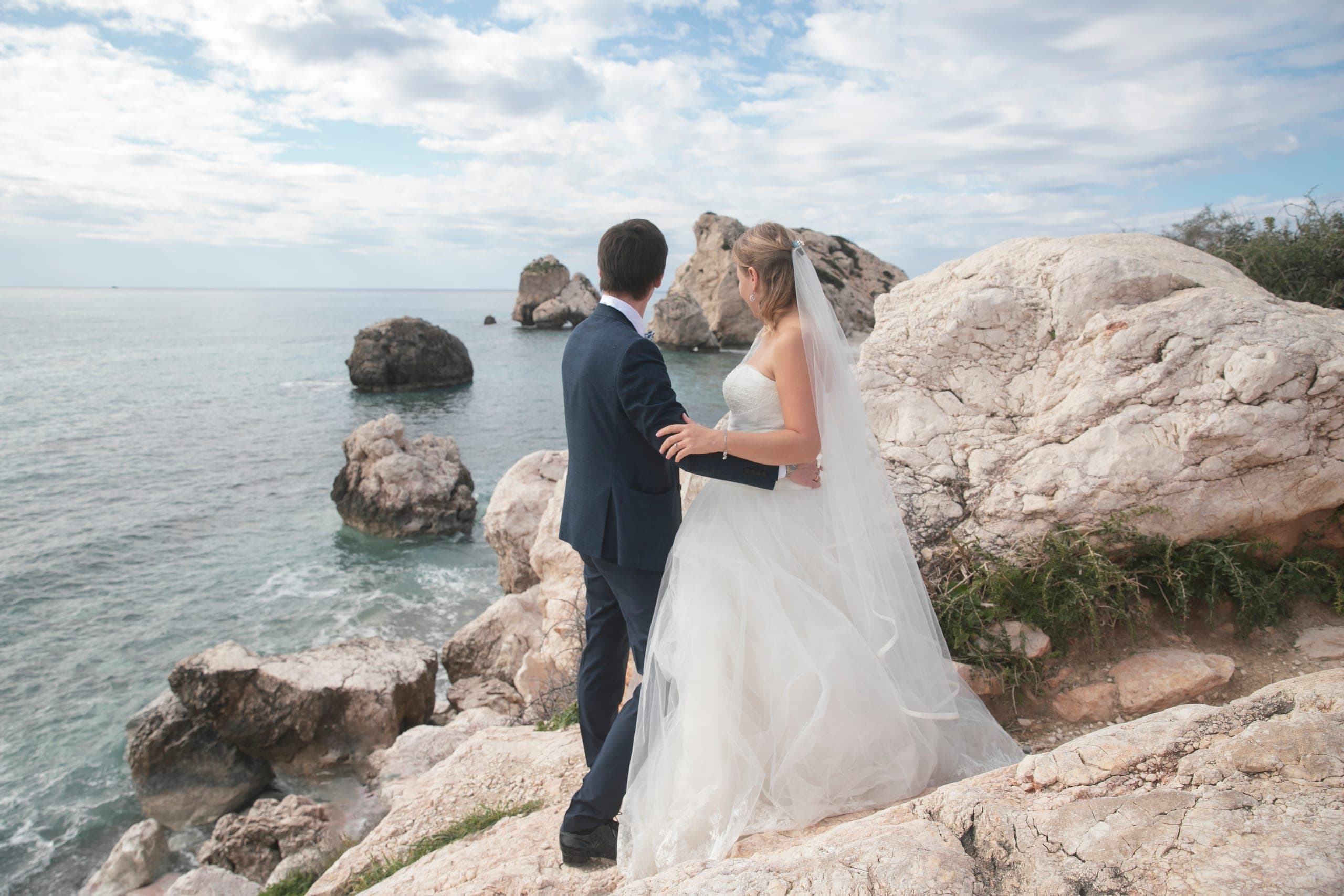 Wedding photographer at the Cyprus coast